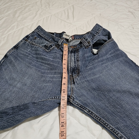 Levis 569 Loose Straight Mens Jeans 100% Cotton Lightweight Worn W32 L 30 - Picture 9 of 13
